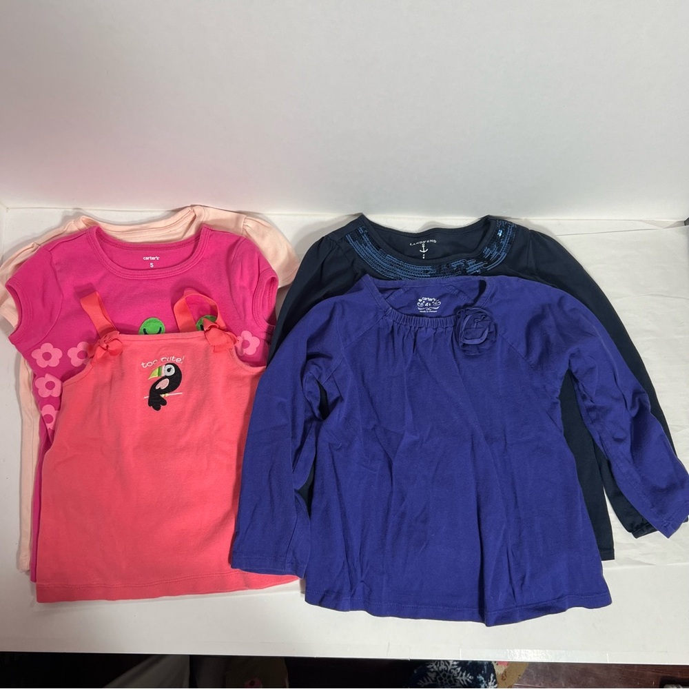 Bundle of 5 Tops for Toddlers Size 4/5‎